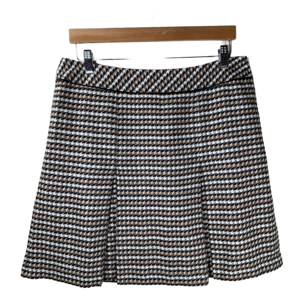 Talbots Black and White A-Line Skirt